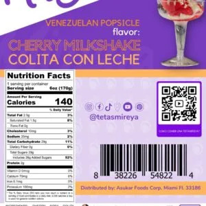 Food Recall TETAS Mireya Cherry Milkshake recalled due to Undeclared Allergen ASUKAR FOODS CORP is recalling its... photo #1