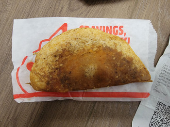 Avaliação do consumidor - Segurança alimentar Jack in the Box, Thornton Road, Lodi, CA, USA Ordered 4 tacos, 2 orders of 2 for $1.99. Starting eat... foto #1