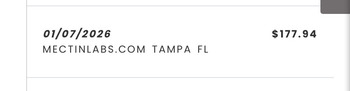 Consumer Safety Report Scam by mectin labs I am being charged by mectin labs whrn I did not authorize these transactions!... photo #3
