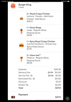 Consumer Review - Food Safety Burger King, Sussex Highway, Seaford, DE, USA Had the Royal Crispy Chicken Sandwich with bacon and c... photo #2