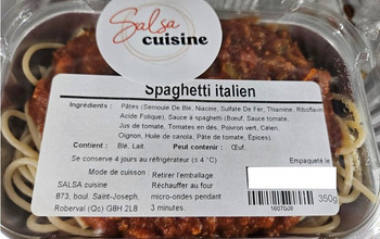 Rappel d'aliments Salsa le Marché Various Salsa Food Products recalled due to Undeclared Allergen Salsa le Marché is r... photo #3