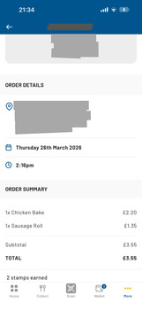 Verbraucherbewertung – Lebensmittelsicherheit Greggs, Malpas Road, Newport, UK I purchased a sausage roll and a chicken bake. Both were only lukew... Foto #2