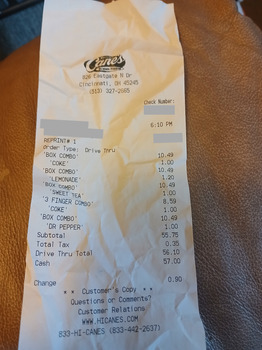 Raising Cane's Chicken Fingers, Eastgate North Drive, Cincinnati, OH, USA photo #1