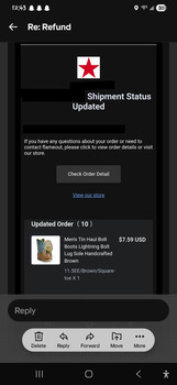 Consumer Safety Report I was sent a ring instead of western wear I ordered western wear and received a ring instead. The ri... photo #3