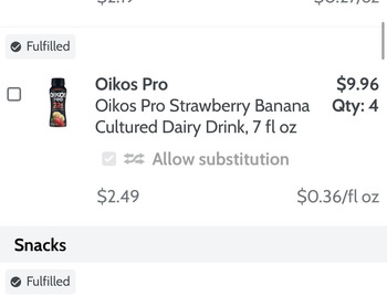 Consumer Review - Food Safety ShopRite of Clinton NJ, Walmart Plaza, Clinton, NJ, USA Drank an Oikos Pro 23g strawberry banana dri... photo #1