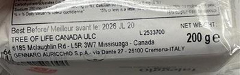 食品召回 Auricchio Taleggio D.O.P Cheese recalled due to Listeria Monocytogenes Tree of Life Canada ULC is re... 照片 #2