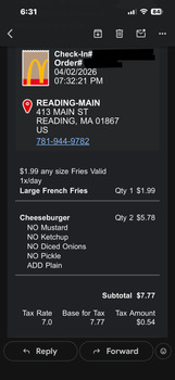 McDonald's, 413 Main Street, Reading, MA, USA Foto #1