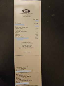 Raising Cane's Chicken Fingers, West Redondo Beach Boulevard, Gardena, CA, USA photo #1