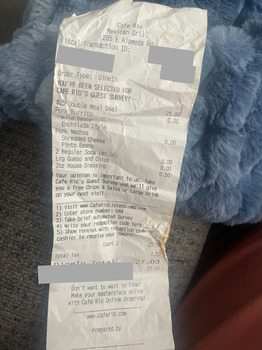 Avaliação do consumidor - Segurança alimentar Cafe Rio Fresh Modern Mexican, East Alameda Road, Pocatello, Idaho, USA Ate at 5:30, started feeling... foto #2