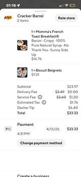 Avaliação do consumidor - Segurança alimentar Cracker Barrel Old Country Store, Palm Bay Road Northeast, Melbourne, FL, USA Runny egg yolks to the... foto #1