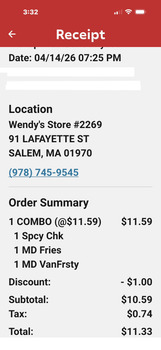 مراجعة المستهلك - سلامة الغذاء Wendy's, Lafayette Street, Salem, Mass, USA I am an extreme pain. My stomach has been hurting for tw... صورة فوتوغرافية #2