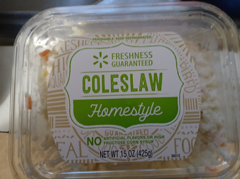 Verbraucherbewertung – Lebensmittelsicherheit Walmart Supercenter, South Veterans Parkway, Moultrie, GA, USA Ordered fried chicken and coleslaw sl... Foto #1