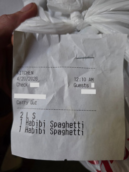 Verbraucherbewertung – Lebensmittelsicherheit Arabic Express, East University Boulevard, Tucson, AZ, USA The spaghetti and meatballs smelled horri... Foto #2