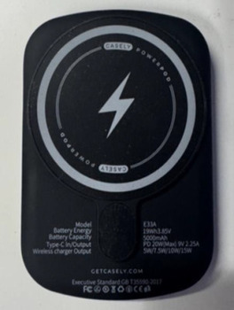 Retiros Wireless Portable Power Banks recalled due to Risk of Serious Injury or Death Casely has reannounced... foto #2