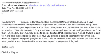 Consumer Review - Food Safety Slim Chickens, Steamboat Parkway, Reno, NV, USA Today Slim chickens Reno Nevada We had Mac and chees... photo #4