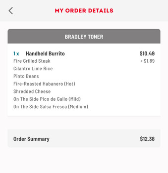 Avis du consommateur - Sécurité alimentaire Cafe Rio Fresh Modern Mexican, North Frank Lloyd Wright Boulevard, Scottsdale, AZ, USA Steak was gum... photo #2