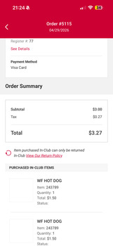 Consumer Review - Food Safety BJ's Wholesale Club, Lowes Way, Carmel, IN, USA My buddy and I both got severe food poisoning after... photo #1