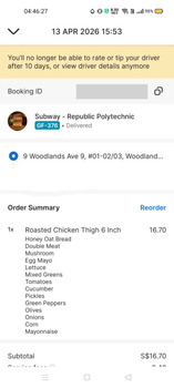 Consumer Review - Food Safety Subway, 9 Woodlands Ave 9, #01-02/03 Republic Polytechnic, Singapore 738964 Unexplainable red dots a... photo #2