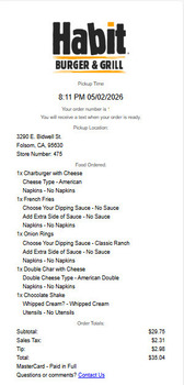 Habit Burger & Grill, 3290 East Bidwell Street, Folsom, CA, USA Foto #1
