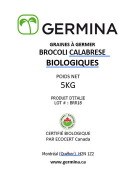 Food Recall Germina "Brocoli Calabrese" Seeds recalled due to E. coli Germina is recalling “Brocoli Calabrese” s... photo #1
