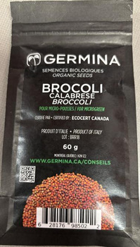 Food Recall Germina "Brocoli Calabrese" Seeds recalled due to E. coli Germina is recalling “Brocoli Calabrese” s... photo #2