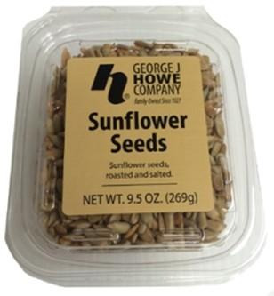 Food Recall George J. Howe Co. Sunflower Seeds recalled due to Undeclared Cashews George J. Howe Co. of Grove Ci... photo #3