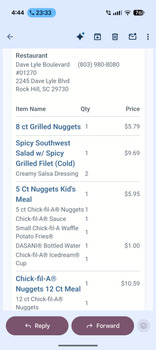 Consumer Review - Food Safety Chick-fil-A, Dave Lyle Boulevard, Rock Hill, SC, USA I ate a southwest salad with a regular grilled... photo #2