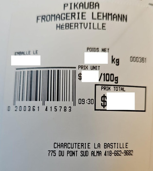 Rappel d'aliments Charcuterie La Bastille Cheeses and Meat products recalled due to Undeclared Allergens Charcuterie L... photo #2