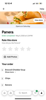 Consumer Review - Food Safety Panera Bread, South 27th Street, Milwaukee, WI, USA I was struggling with tooth pain so I was in a s... photo #2