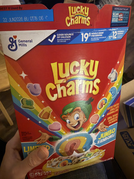 Consumer Review - Food Safety Lucky Charms, Houston, Texas, USA Right now Lucky charms before the best by date Purchased at a gas... photo #2