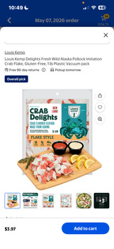 Consumer Review - Food Safety Walmart Supercenter, North Lee Street, Forsyth, GA, USA I opened a fresh pack of louis kemp crab del... photo #2
