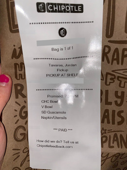 Consumer Review - Food Safety Chipotle Mexican Grill, State Road, Dartmouth, MA, USA The food was served lukewarm but we didnt thi... photo #2