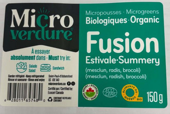 Food Recall Micro Verdure brand Microgreens recalled due to E. coli Micro-Verdure Inc. is recalling Micro Verdur... photo #2