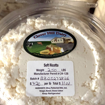 Food Recall Clover Hill Dairy Requesón/Soft Ricotta Cheese products recalled due to Listeria Clover Hill Dairy h... photo #2