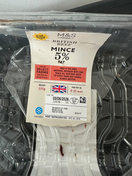 Consumer Review - Food Safety M&S Foodhall, Lower Blandford Road, Broadstone, Poole, Broadstone, UK Had beef mince meat with my pa... photo #5