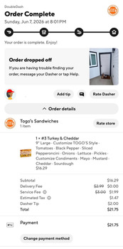 TOGO'S Sandwiches, West 11th Street, Tracy, CA, USA foto #1