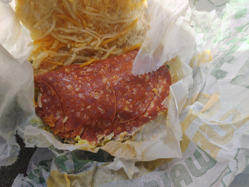 Consumer Review - Food Safety Subway, Gornto Road, Valdosta, GA, USA Order was a regular cold sub thirty minutes after eating and... photo #2