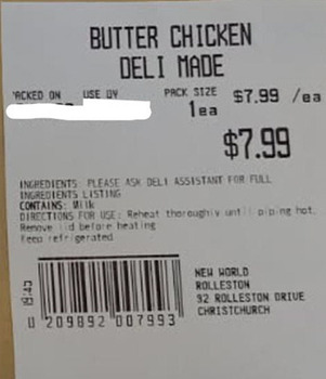 Rappel d'aliments NW Kitchen Deli Meals recalled due to Glass Contamination New World Greymouth and New World Rollesto... photo #3