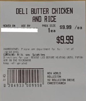 Rappel d'aliments NW Kitchen Deli Meals recalled due to Glass Contamination New World Greymouth and New World Rollesto... photo #4