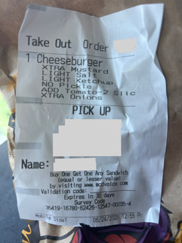 Consumer Review - Food Safety McDonald's, Anaheim, CA, USA At around noon today 6/24, I purchased a beef burger from a McDonald’s... photo #2