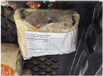 Reclame de Alimentos Ready-To-Eat Chicken Caesar Wrap Products recalled due to Listeria Contamination Taher, Inc. has iss... foto #2