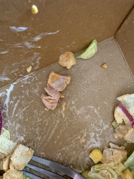 Consumer Review - Food Safety Subway, Wragby Road, Lincoln, UK I ordered a chicken Tikka salad yesterday and found raw uncooked ch... photo #2