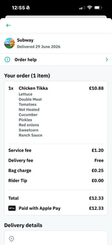 Consumer Review - Food Safety Subway, Wragby Road, Lincoln, UK I ordered a chicken Tikka salad yesterday and found raw uncooked ch... photo #3