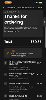 Consumer Review - Food Safety Wendy's, Lougheed Highway, Port Coquitlam, BC, Canada Last night: July 11th around 10pm Uber Eats Or... photo #2