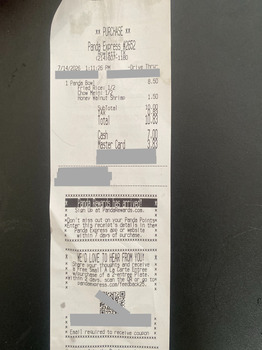 消费者评论 - 食品安全 Panda Express, Lakeview Parkway, Rowlett, TX, USA I became very sick after eating my food at Panda E... 照片 #2