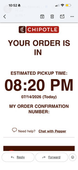 Consumer Review - Food Safety Chipotle Mexican Grill, 3395 West Chandler Boulevard, Chandler, AZ, USA After ordering and eating me... photo #2