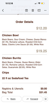 Consumer Review - Food Safety Chipotle Mexican Grill, 3395 West Chandler Boulevard, Chandler, AZ, USA After ordering and eating me... photo #3