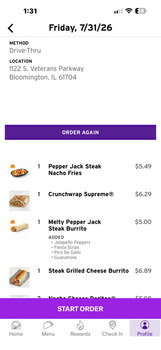 Consumer Review - Food Safety Taco Bell, Veterans Parkway, Bloomington, IL, USA I had Taco Bella I ordered a Melty Pepper Jack Ste... photo #3