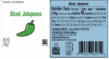 召回 Taylor Fresh Foods Recalls Products Made With Jalapeno Peppers due to Salmonella Update Date: 15 Sep... 照片 #11