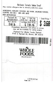الاستدعاء Whole Foods Market recalled Jalapeño Contained Products due to Salmonella Details
- Product Name/Br... صورة فوتوغرافية #3